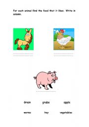 English worksheet: domestic animals