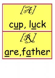 English worksheet: phonetical flash cards