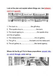 English worksheet: preposition