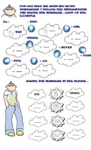 English Worksheet: NUMBERS REVISION