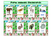 Farm animals flashcards