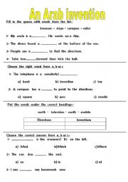 English worksheet: an invention