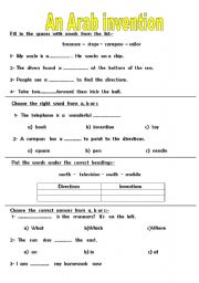 English Worksheet: an invention