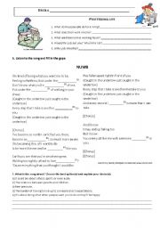 English Worksheet: Song: Numb by Linkin Park