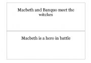 English Worksheet: Macbeth: Put the Act I events in chronological order/famous lines