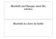 English worksheet: Macbeth: Put the Act I events in chronological order/famous lines