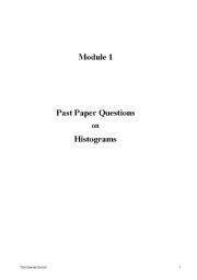 English Worksheet: histograms