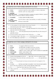 English Worksheet: Useful vocabulary