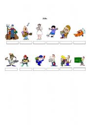 English Worksheet: Jobs