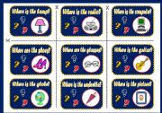 English Worksheet: SALLYS MESSY ROOM - PLACE PREPOSITIONS BOARD GAME (PART2)