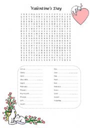 English Worksheet: Valentines Day