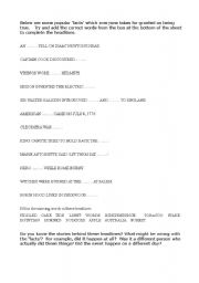 English Worksheet: Mythconceptions