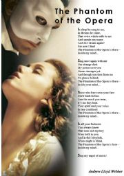 English Worksheet: The Phantom of the Opera