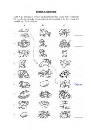 English Worksheet: Picture connections