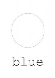 English worksheet: Blue circle