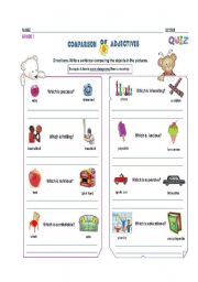 English Worksheet: comparison