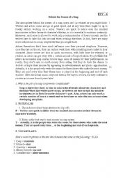 English worksheet: Behind the scenes of a soap