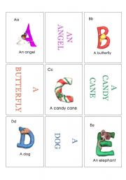 English worksheet: Alphabet Card1