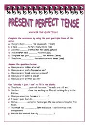 PRESENT PERFECT TENSE 