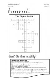 English Worksheet: The Digital Divide