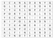 English Worksheet: Countries / Crossword