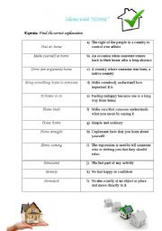 English Worksheet: Idioms with 