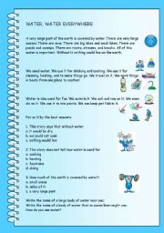 English Worksheet: Water