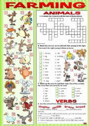 English Worksheet: FARMING