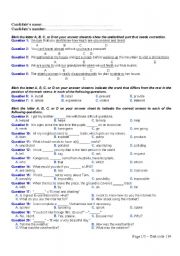 English Worksheet: TEST FOR INTERMEDIATE