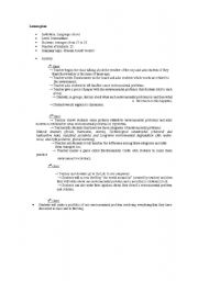 English worksheet: enviroment problems and solutions
