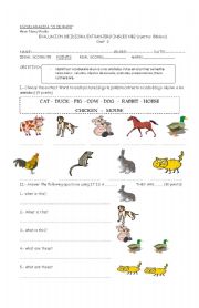 English worksheet: TEST coef 2