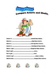 English Worksheet: Compare Asterix and Obelix.