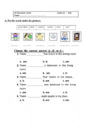 English Worksheet: test