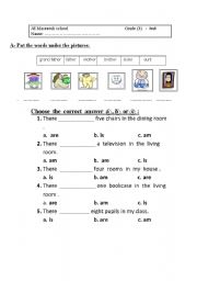 English worksheet: test