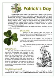 English Worksheet: St. Patricks Day