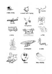 English worksheet: 5 senses (6th part)