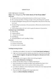 English Worksheet: activities about drama