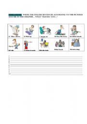 English worksheet: Daily activities