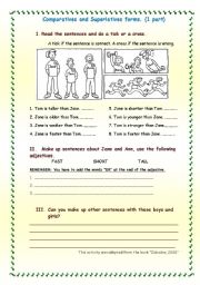 English Worksheet: Comparatives and Superlatives activities