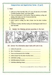 English Worksheet: comparatives and superlatives activities