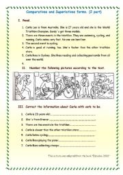 English Worksheet: comparatives and superlatives activities