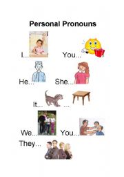 English Worksheet: personal pronouns