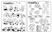 English Worksheet: NUMBERS 1-10   B&W  EDITABLE