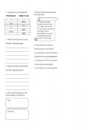 English worksheet: Likes and dislikes