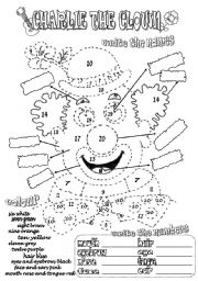 English Worksheet: CHARLIE THE CLOWN