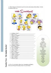 English Worksheet: Family Tree