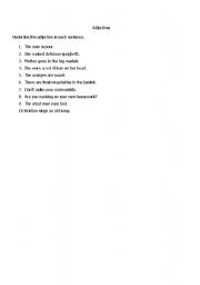 English worksheet: Adjectives