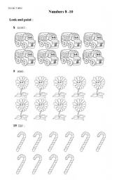 English Worksheet: lets count