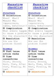 Narrative Checklist