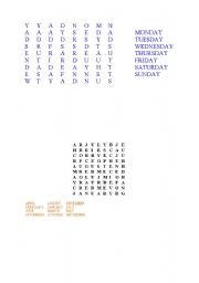 English worksheet: puzzle